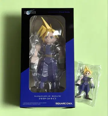 FF7 클라우드 폴리곤 소프트 비닐 피규어 & 미니 피규어 세트