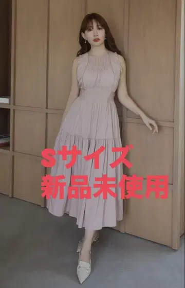 비에라 핀턱 티어드 드레스