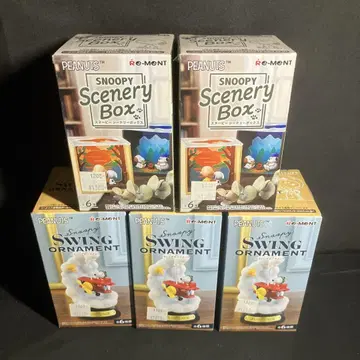 스누피 SNOOPY 피규어 미개봉품 5점 세트