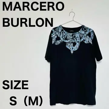 마르셀로 바론 MARCELO BURLON T셔츠 메카니컬 블루 블랙
