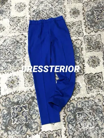 새상품급 DRESSTERIOR 이지 웨이스트 테이퍼드 팬츠 린넨 혼방 M