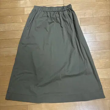 pirt 올리브 그린 롱 스커트