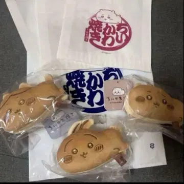 새상품 치이카와 야키 치이카와 토끼 하치와레 봉제 인형 마스코트 3세트
