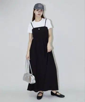 MARY QUANT 캐미 원피스 블랙