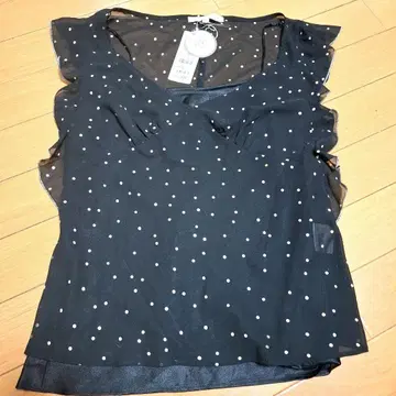 레베카 테일러 블랙 도트 노스 블라우스 새 제품 미사용품