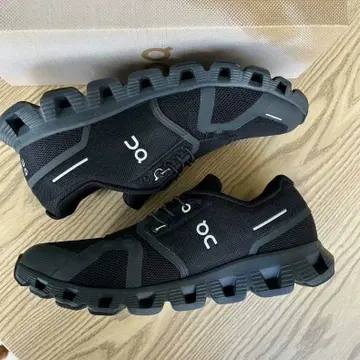 [ On Cloud 5 ] 남성용 러닝화 블랙 41cm 경량 쿠션