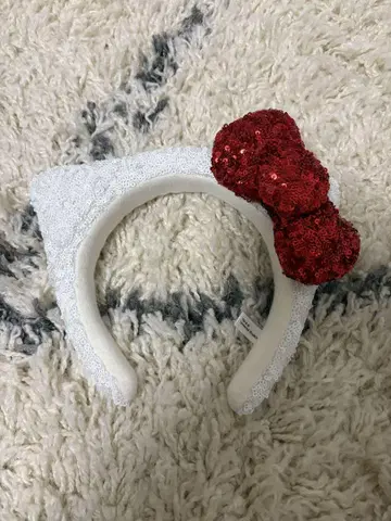 헬로키티 머리띠 화이트