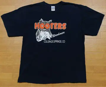 HOOTERS 후터스 로고 T셔츠 블랙 XL 사이즈