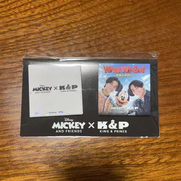 King&Prince Mickey 콜라보 캔뱃지 세트
