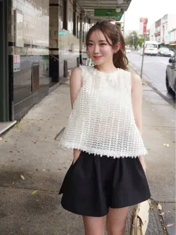 hyeon 헤영 크리스탈 블라우스