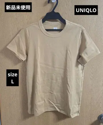 [미사용 새상품] 유니클로 UNIQLO U 브라운 반팔 티셔츠 L