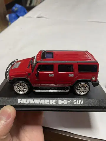 HUMMER H2 SUV 빨간색 미니카