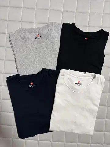 [ HANES / 헤인즈 ] BEEFY 팩 티셔츠 무지 / 헤비 웨이트