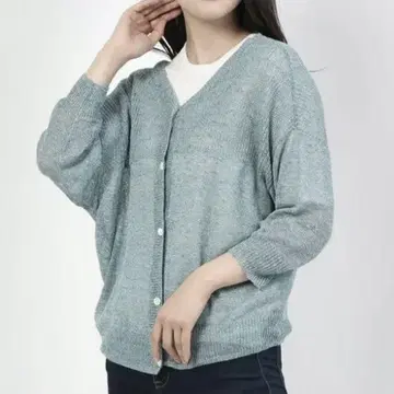 [미사용] 파라디테일/3색 MIX 린넨 7부 소매 가디건