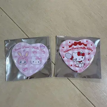 메조 피아노 x 헬로 키티 캔 배지
