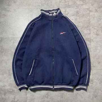 [ XXL ] 90s Reebok 자수 벡터 로고 맨투맨 트랙 자켓