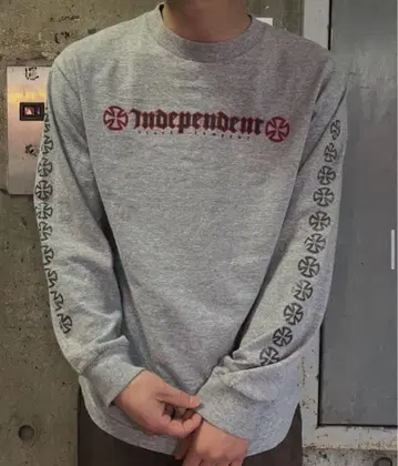 90년대 독립 브랜드 롱 티셔츠 장소매 컷소 티셔츠