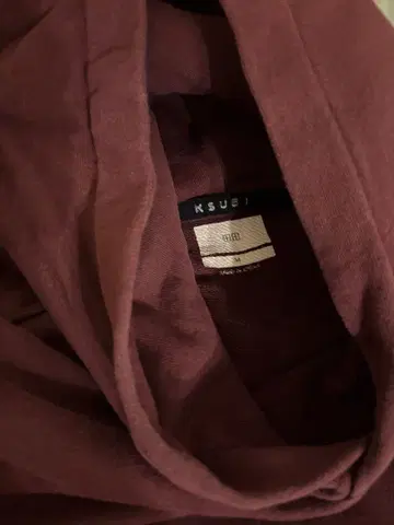 KSUBI 버건디 후드티