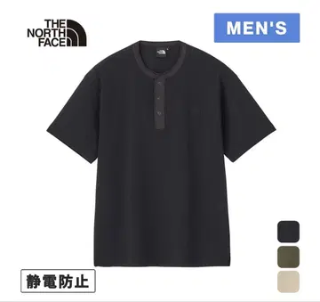 더 노스페이스 숏슬리브 허니컴 헨리 L 사이즈 블랙