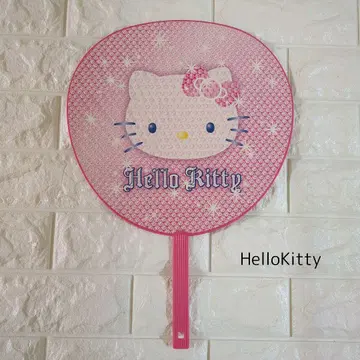 헬로 키티 대형 부채 30cm x 42cm