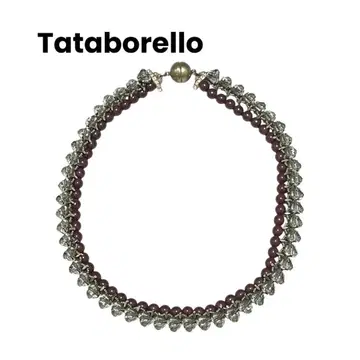 새상품급 Tataborello 타타볼레로 비쥬 2연 목걸이