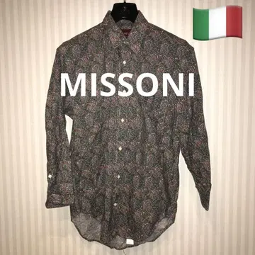 MISSONI EXAMPLE 페이즐리 무늬 버튼다운 셔츠 40/15.5
