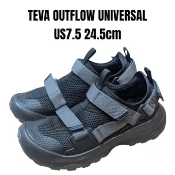새상품급 TEVA 테바 아웃플로우 유니버셜 24.5cm 블랙