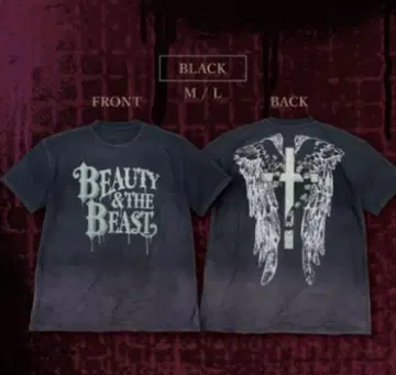 HYDE BEAUTY & THE BEAST 블랙 티셔츠 L 사이즈