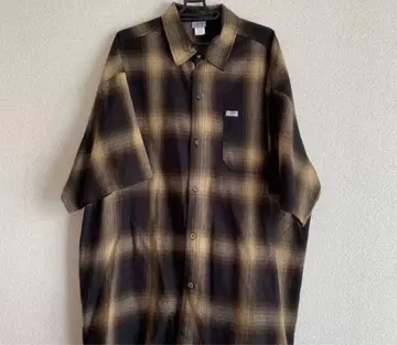 Caltop 옴브레 체크 셔츠 XL