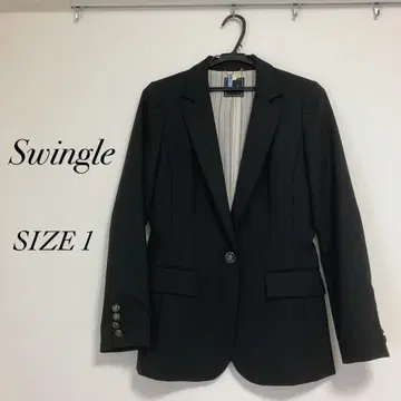 Swingle 테일러드 자켓 블랙