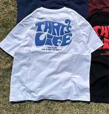 THAT'S LIFE 화이트 티셔츠