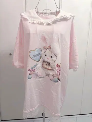[ NOEMIE 노에미 ] 롱T 프릴 토끼 레이스업