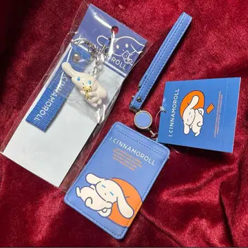 새 제품 산리오 Sanrio 아이시나모롤 스트랩 패스케이스 2개 세트