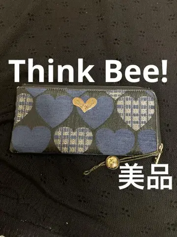 Think Bee Just Heart 하트 무늬 장지갑. 새상품급.