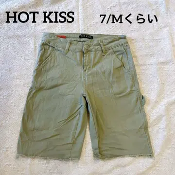 HOT KISS [ 7/M 정도 ] 라이트 그린 숏팬츠 하프 팬츠