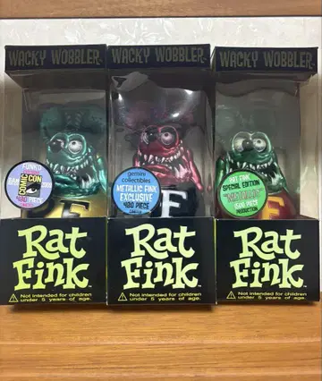 Rat Fink Wacky Wobbler 3체 세트