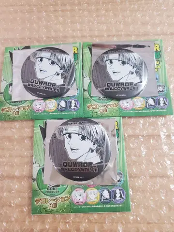 HUNTER x HUNTER 데컬렉션 캔뱃지 클로로 3점