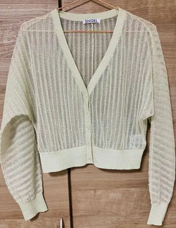 [ SNIDEL ] 라메 가디건