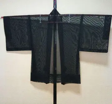 블랙 시스루 겉옷, 사 직물