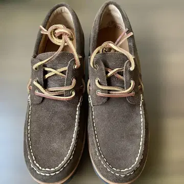 Polo 브라운 스웨이드 데크 슈즈