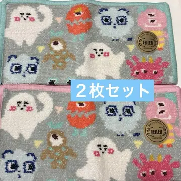 새상품 러브라리 바이 페일러 시나푸슈 헴 핑크 그린 손수건