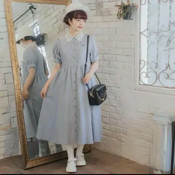 시마무라 아오키 미사코 원피스 새상품, 미사용 블루