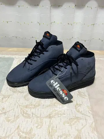 ellesse 다크 블루 하이컷 스니커즈 230E