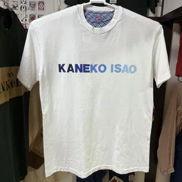 남성용 카네코 이사오 반팔 티셔츠