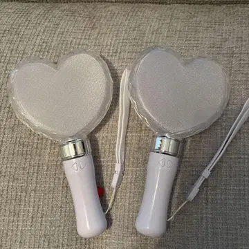 하트 모양 LED 응원봉 2개 세트