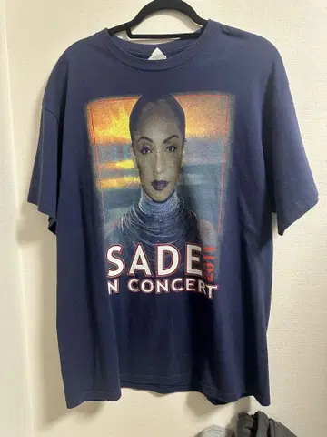 Sade 2011년 라이브 T 빈티지 티셔츠 XL 네이비