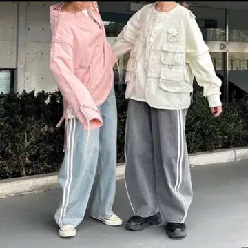 새상품급 니코 앤드 스태프 프로듀스 기획 라인 데님