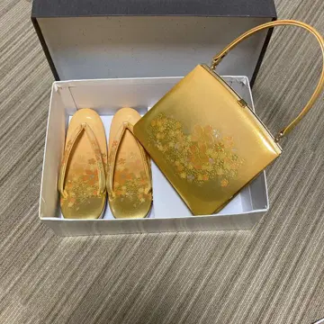 오렌지 꽃무늬 일본 의류용 백과 조리