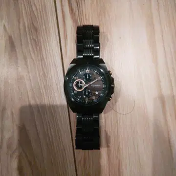 FOSSIL 블랙 쿼츠 크로노그래프 시계