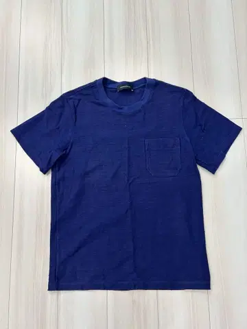 KRIS VAN ASSCHE 네이비 반팔 티셔츠